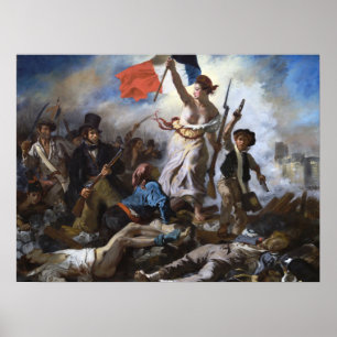 Poster Delacroix Liberdade Liderando o Povo