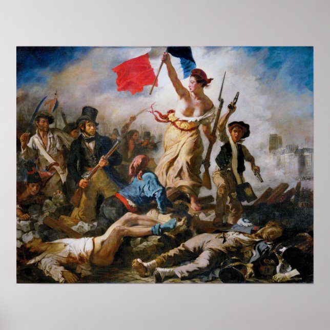 Poster Delacroix - Liberty Liderando As Pessoas (Frente)