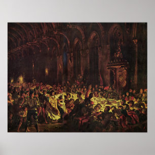Poster Delacroix - O Assassinato Do Bispo De Liege