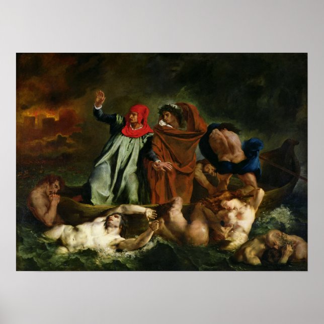 Poster Delacroix - O Barco De Dante (Frente)