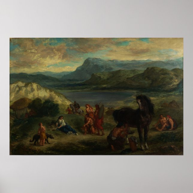 Poster Delacroix - Ovide Em Citianos 1859 (Frente)