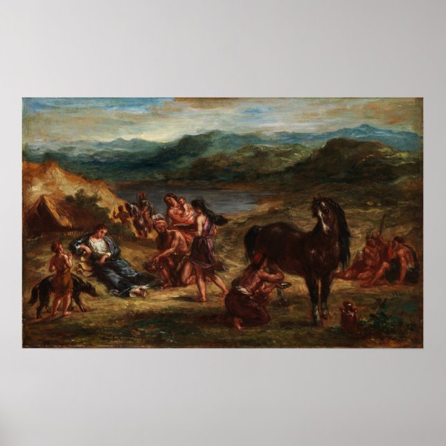 Poster Delacroix - Ovide Em Citianos 1862 (Frente)