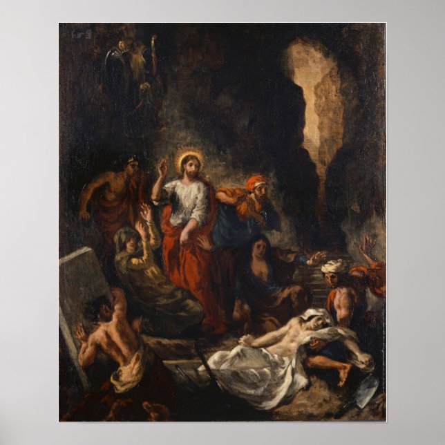 Poster Delacroix - Ressurreição de Lazare 1850 (Frente)