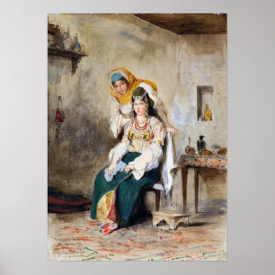 Poster Delacroix - Saada Esposa De Abraham Ben Chimol E …