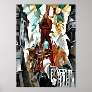 Poster Delaunay - A Torre Vermelha
