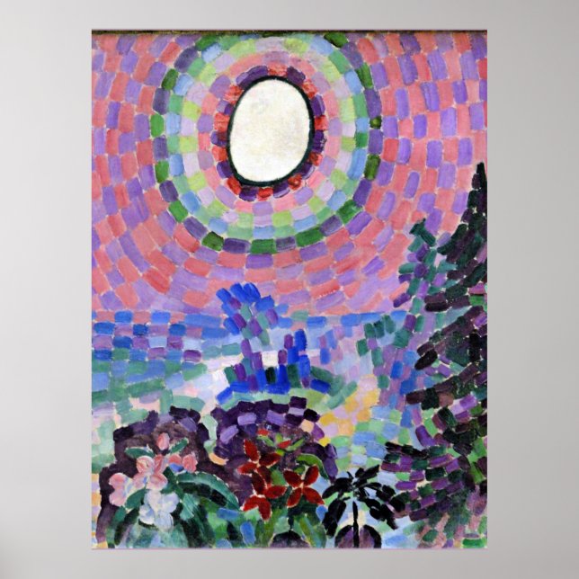 Poster Delaunay - Paisagem com Disco, (Frente)