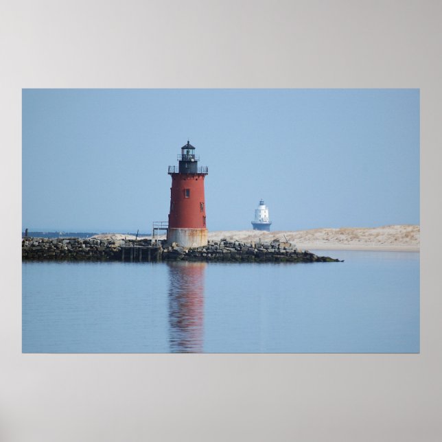 Poster Delaware Breakwater & Harbor de Refúgios (Frente)