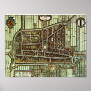 Pôster Delft - 1652