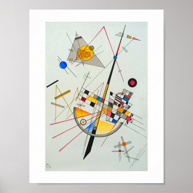 Pôster Delicate Tension by Wassily Kandinsky (Frente)