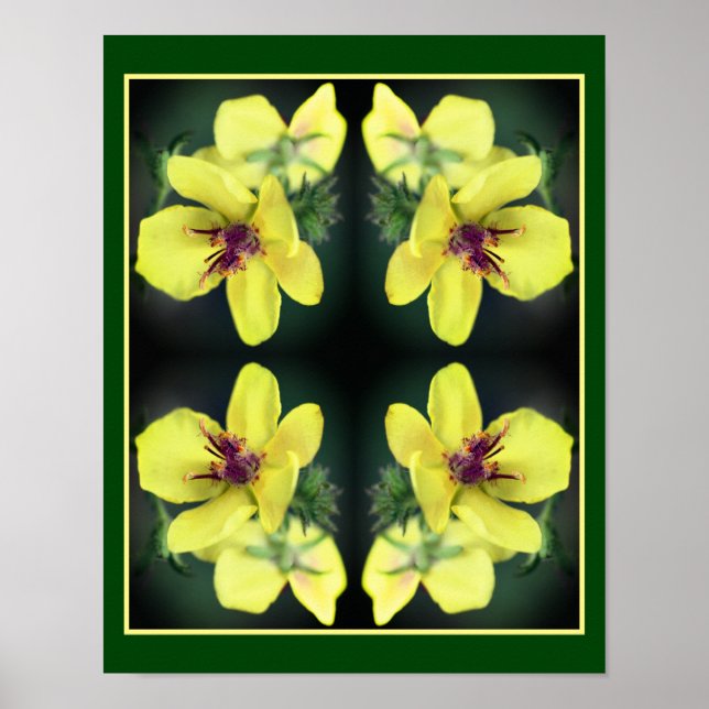 Poster Delicate Yellow Abstrato Art (Frente)