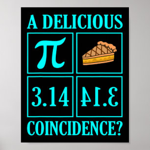 Poster Deliciosa Coincidência Pi Day Pover Professor de M