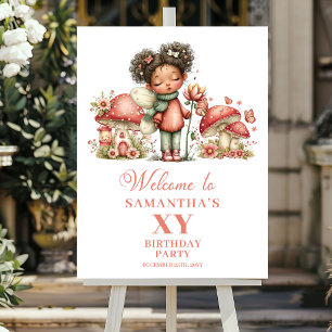 Poster Delicioso Cartaz de Boas-Vindas de Aniversário da