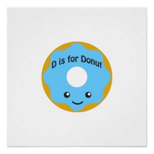 Pôster Delightful D é para Donut