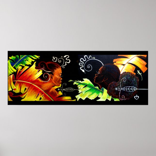 Pôster Delights of Eden: Fire and Bliss - Pastel Impressã (Frente)