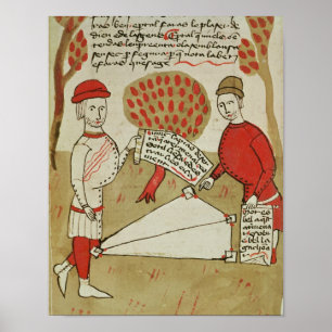 Poster Delimitação da terra, 'do d'Arpentage do Traite