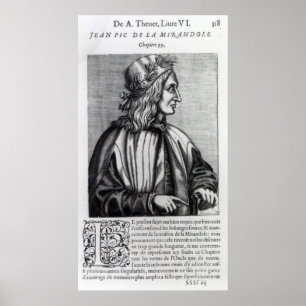 Pôster Della Mirandola de Giovanni Pico, de