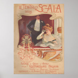 Pôster Della Scala 1900 do IL Teatro
