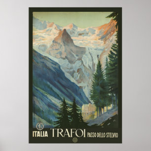 Poster Dello Stelvio de Trafoi Passo