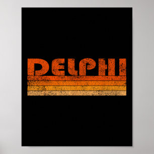 Poster Delphi Grécia Vintage Retro
