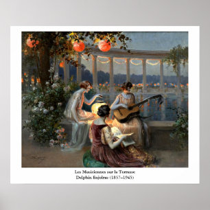 Poster Delphin Enjolras Les Musiciennes sur la Terrasse