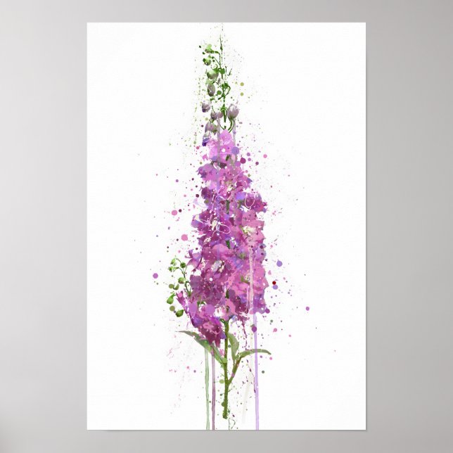 Poster Delphiniums (Frente)