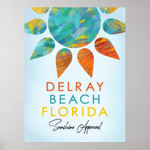 Poster Delray Beach Sunshine Viagem