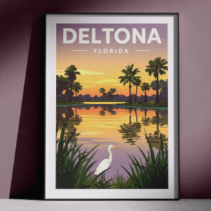 Poster Deltona Flórida Antiga