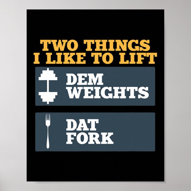 Poster Dem Weights E Dat Forte Shirt Para A Construção De (Frente)