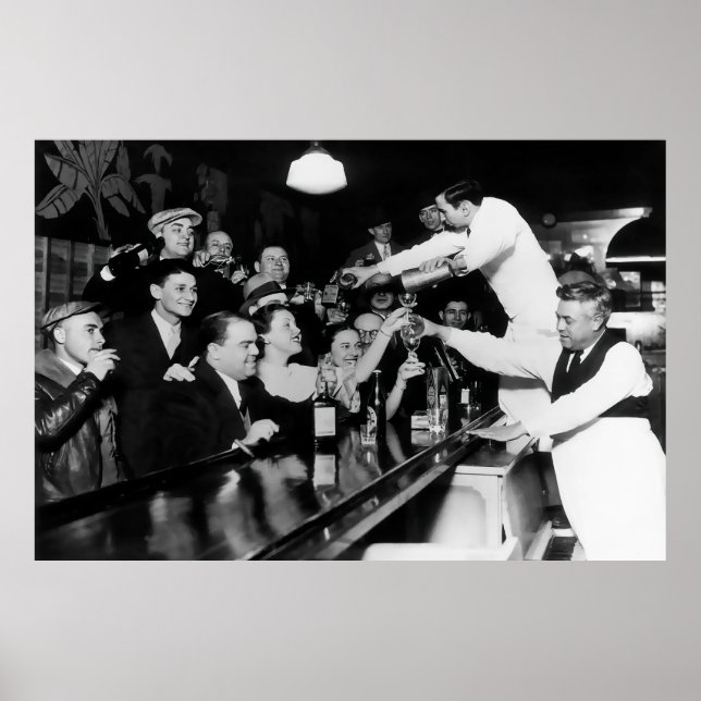 Poster Demanda insaciável do álcool como ponto de proibiç (Frente)