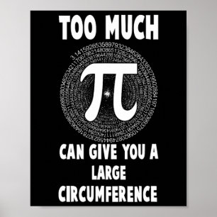 Poster Demasiada Captura De Professores De Matemática Pi-