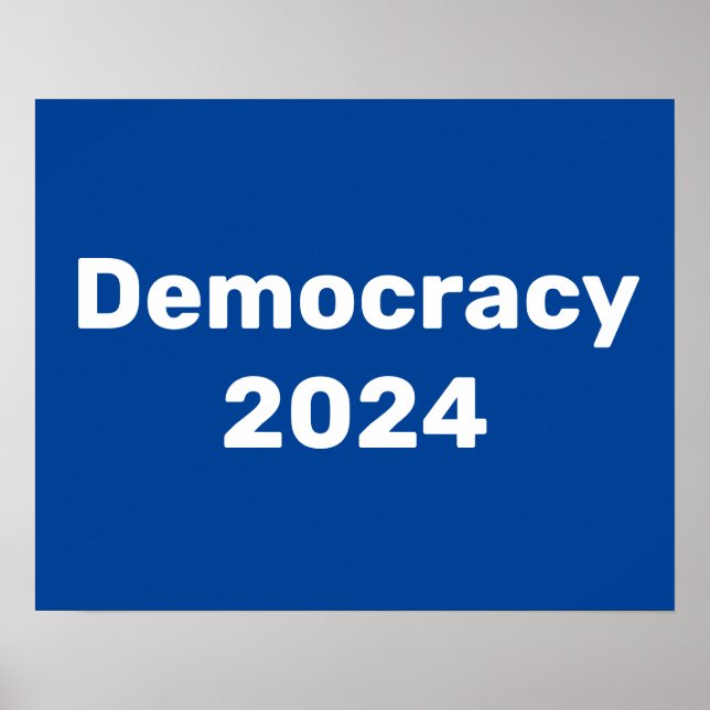 Poster Democracia 2024 Eleição Presidencial (Frente)