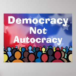 Poster Democracia Não Autocracia