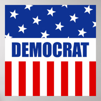 Poster Democrata Donkey