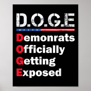 Poster Democrata Oficialmente Exposta, Trump 2025