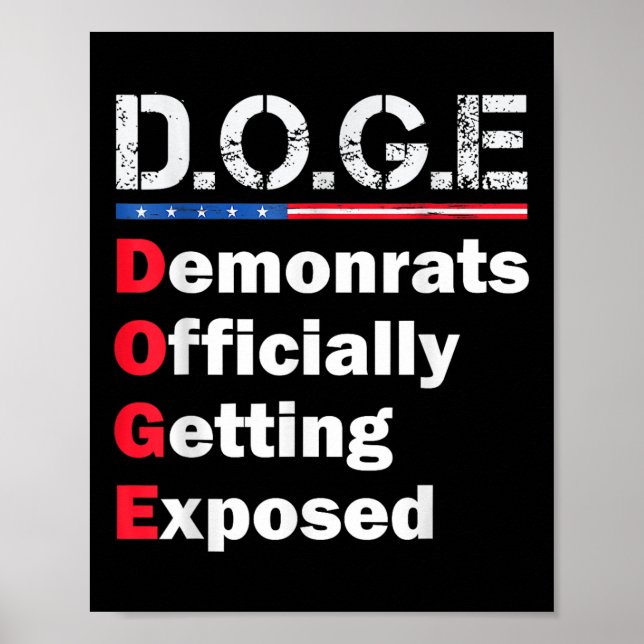 Poster Democrata Oficialmente Exposta, Trump 2025 (Frente)