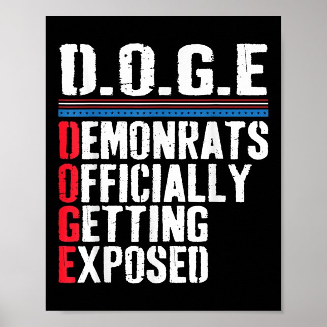 Poster Democrata Oficialmente Exposta Trump 2025 (Frente)