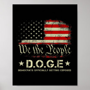 Poster Democratas-Cães A Exporem-Se Oficialmente Trump 2
