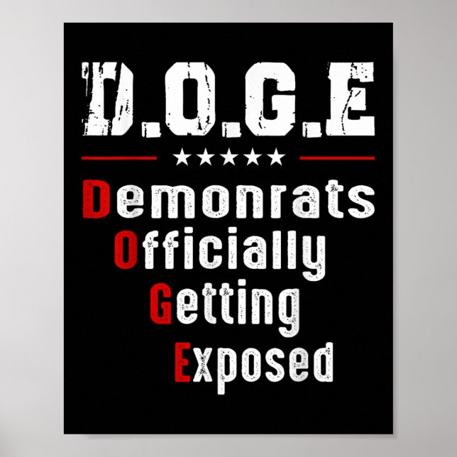 Poster Democratas-Cães Oficialmente Expostos (Frente)