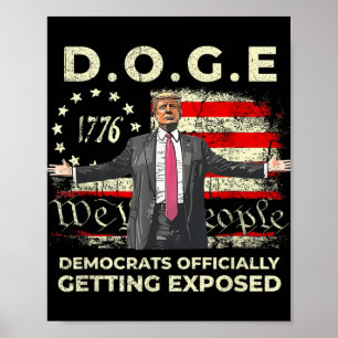 Poster Democratas-Cães Oficialmente Expostos Trump 20
