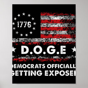 Poster Democratas-Cães Oficialmente Expostos Trump 20