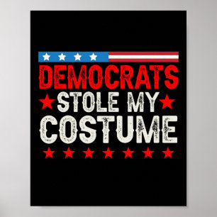 Poster Democratas Roubaram Minha Figurinha Engraçada Vint