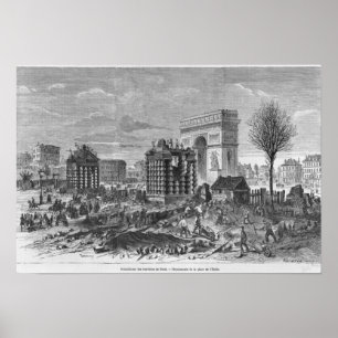 Pôster Demolição das barreiras de Paris