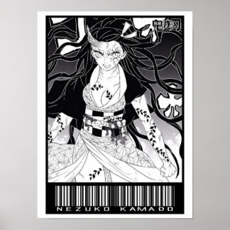 Poster Demon Nezuko Kamado Kimetsu No Yaiba CODE