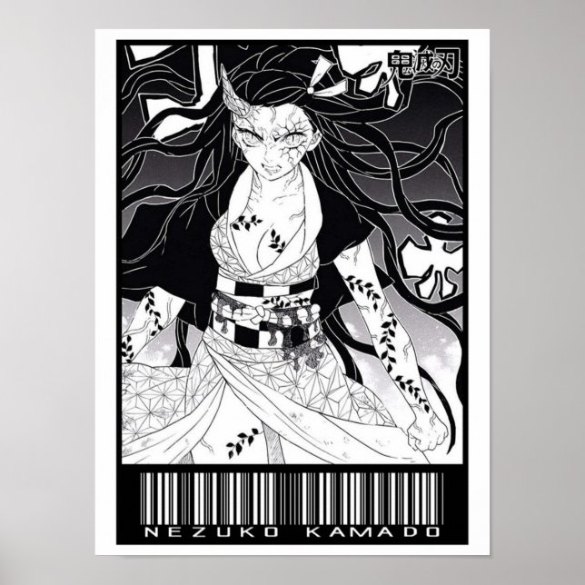 Poster Demon Nezuko Kamado Kimetsu No Yaiba CODE (Frente)