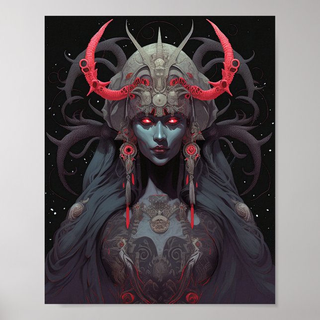 Poster Demon Queen Fantasy Art (Frente)