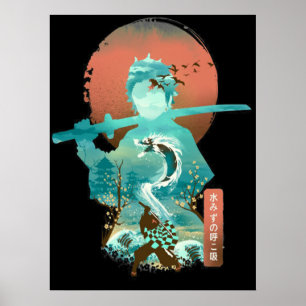 Poster Demon Slayer Adventure Anime Tanjiro Kamado Awes