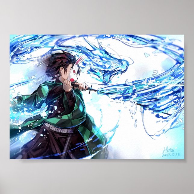 Poster Demon Slayer Kimetsu No Yaiba Tanjiro (Frente)