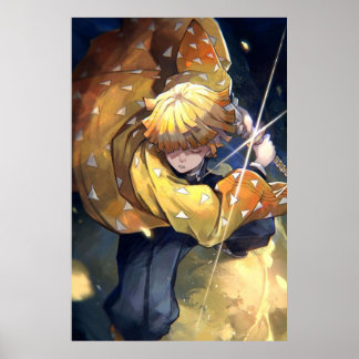 Poster Demon Slayer  Zenitsu Agatsuma 1