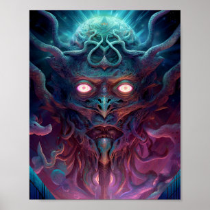 Poster Demon Surreal Dark Fantasy Art