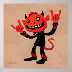 Pôster Demônio de Metal Pesado